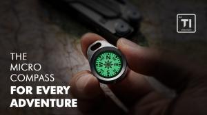 After 15 successful Kickstarter campaigns and over 18,000 backers worldwide, design studio Septem Studio (creators of the Path 22 gear line) returns with a new project that combines precision craftsmanship and everyday usability: the Path 22 Ti-Lume, a compact, luminous titanium compass built to help you find your north — day or night Close-up of the Path 22 Ti-Lume titanium micro compass with luminous dial and keychain design.