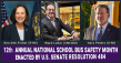 CSN Celebrates 12 Years of Unanimous U.S. Senate Support for School Bus Safety Month Led by Fischer and Peters