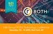 B2i Digital Partners with ROTH Capital for 14th Annual Technology Conference