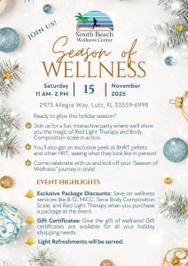 South Beach Wellness Center to Host “Season of Wellness” Holiday Event on November 15 10 Wesley Chapel and Lutz Health and Wellness Event
