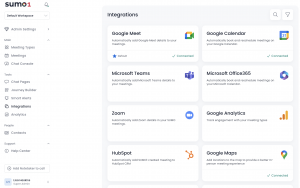 SUMO Scheduler (“SUMO”), a leader in customer engagement software, announces a major upgrade to its SUMO Scheduler appointment scheduling tool, transforming it into a comprehensive AI-powered Meeting Assistant Connect with the tools you rely on every day SUMO1 AI meeting assistant integrates with your favorite marketing and sales automation software so you can get up and running quickly without changing your tech stack.