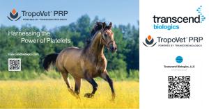 Transcend Biologics, a national leader in regenerative medicine solutions, announced it has been named the exclusive distributor of TropoVet®, an advanced portfolio of biologic therapies including Platelet-Rich Plasma (PRP), Platelet-Rich Fibrin (PRF), IRAP, and Gel Treatment systems for veterinary applications TropoVet® logo with tagline “Harnessing the Power of Platelets.” Visual elements may include veterinary imagery such as horses, dogs, or cats, representing PRP, PRF, IRAP, and Gel therapies designed to help animals heal faster, naturally.