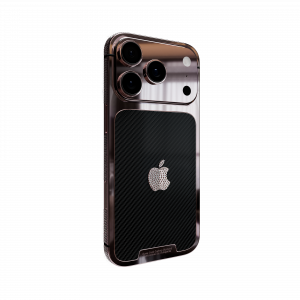 Goldgenie Unveils the 24K Gold iPhone 17 Pro & Pro Max Carbon Range — Where Luxury Meets Next-Generation Craftsmanship 11 Rose Gold iPhone 17 Pro Max Carbon Diamond edition by Goldgenie, featuring real VS1 diamonds in Apple logo and bezel, limited to 99 pieces worldwide.