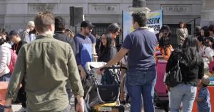 City Hall Plaza filled with families, children, and community members throughout the Chuseok K-Fest, where visitors enjoyed Korean traditional games, interactive children’s activities, kimchi-making demonstrations, and a variety of cultural food experienc