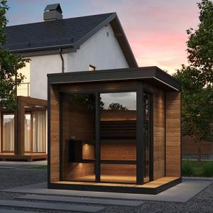 SaunaLife Model GL6 Outdoor Home Sauna Kit