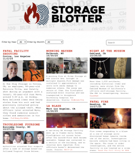 MSM's searchable Self-Storage Crime Blotter highlights self-storage theft, fire, and other crimes.