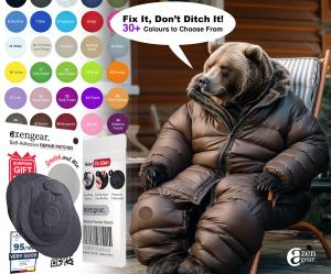  rip-stop nylon polyester fabric is waterproof, sub zero temperature, tear, heat resistant and can be used to fix holes and rips in torn pvc fabric, umbrellas, gloves, bags, backpacks, skiing clothing, sleeping bags, down jackets, tents