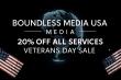 Boundless Media USA, Award-Winning PR Firm, Announces Discount for All U.S. Veterans