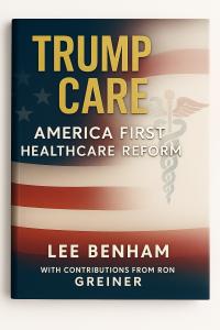 A newly released policy book, TrumpCare, presents a detailed framework for a voluntary restructuring of the U trump care book cover