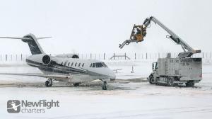 New Flight Charters is again covering de-icing and hangar charges this winter season nationwide up to $2,500 Private Jet De-icing before departure from Jackson Hole Airport
