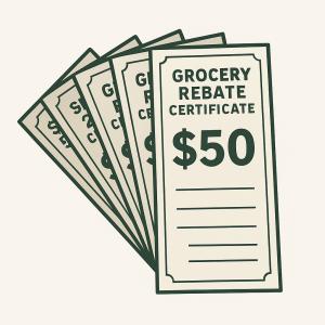 Grocery Rebate Certificate
