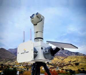 The MSK on a tripod with a PTZ Camera, RDID, and Starlink antenna