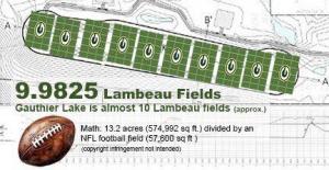 The Lake is Larger than 9 Lambeau Fields