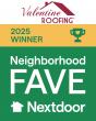 Neighbors Name Valentine Roofing a '2025 Nextdoor Neighborhood Fave' in Nextdoor’s Business Awards