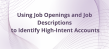 Using Job Openings and Job Descriptions to Identify High-Intent Accounts