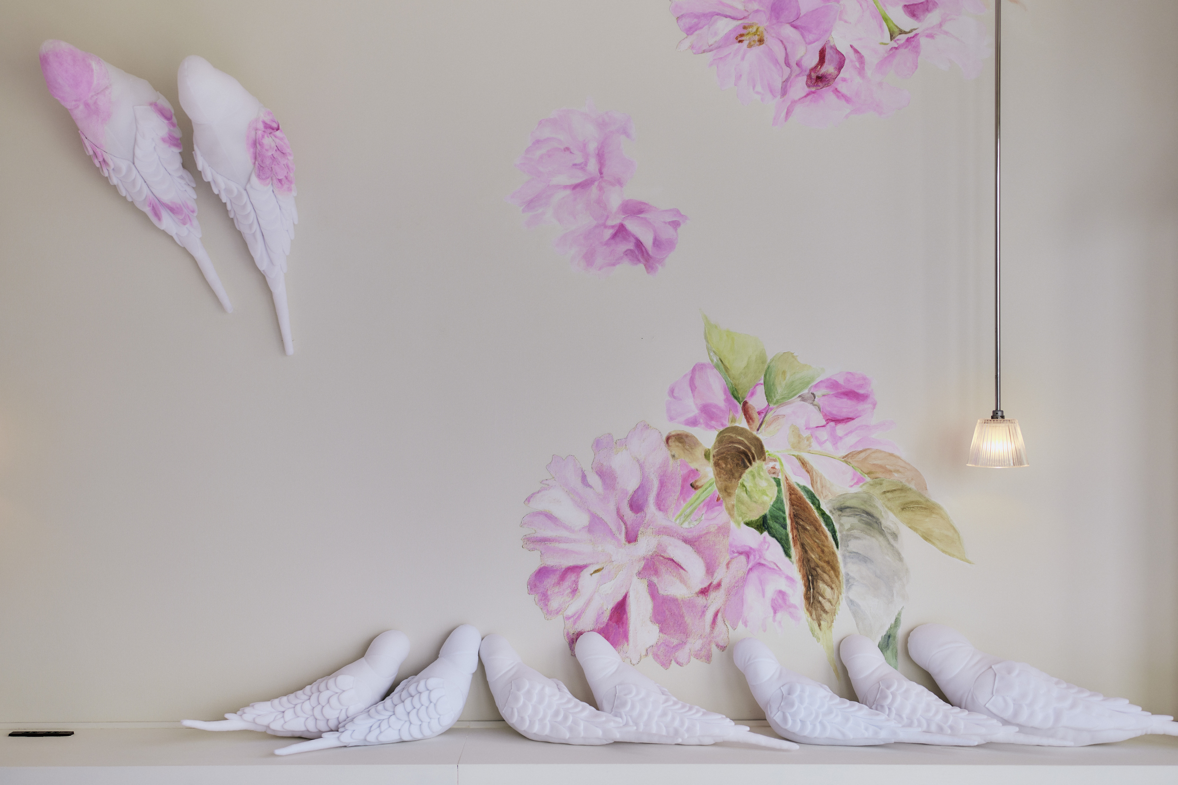 SHE TOKYO Anna Big Flower ライトグレー スカート 34 【公式通販