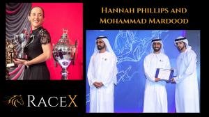 RaceX Trainer and Jockey, Mohammad Mardood and Hannah Phillips