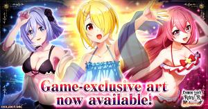 The title features a cast of characters accompanied by a variety of unlockable cosmetic skins and outfits.