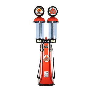 Canadian 1930s Service Station Equipment Company “ClearVision Model 700” double visible gasoline pump, a show-quality restoration to Supertest branding (CA$42,480).