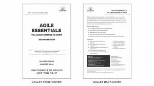 Galley front and back cover of Agile Essentials You Always Wanted to Know by Vibrant Publishers