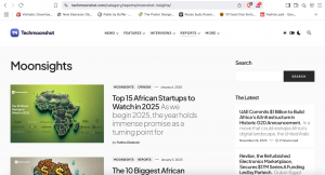 Techmoonshot web screenshot