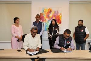 Signing of the MoU with KPI Partners and IIT Madras