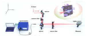 Experimental setup diagram of the filament-based IR sensing technique (FIRST)