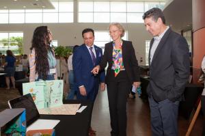 Dr. Sarah Morgan (2nd from left), of Lone Star College–CyFair and SFLCT’s Advisory Board, leading student–industry engagement through her dual academic and institutional role