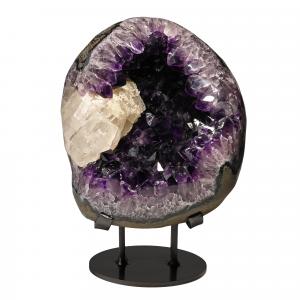 Amethyst crystal geode