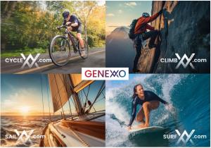 GENEXXO Vision Limited reveals ‘The GENEXXO Vision’—a transformational framework showing how the Internet could organize itself entirely differently through ‘A Supernova Application’ that creates ‘The Organizing Layer for the Internet’ This is an image showing an example of four domains in the GENEXXO ecosystem - CYCLEXX.com, CLIMBXX.com, SAILXX.com and SURFXX.com