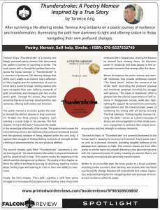 PWR's FALCON Review "Thunderstroke: A Poetry Memoir Inspired by a True Story" by Terence Ang