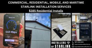 Commercial, Residential, Mobile, and Maritime Starlink Installation Services in Colorado.