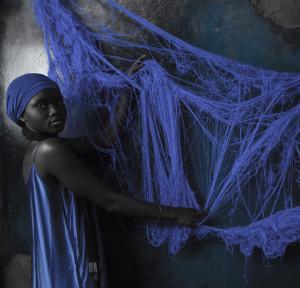blue black woman