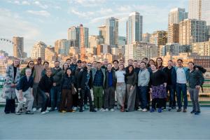 Yoodli, the pioneer behind AI roleplays, today announced its expansion into experiential learning alongside a $40M Series B fundraise Yoodli team on a ferry in Seattle