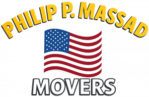 Philip P. Massad Movers Expands Boston Moving Services, Offering Premium Relocation Solutions Across Greater Boston Area 16 Philip P. Massad Movers logo with American flag and company name in bold yellow and white letters