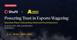 Shufti, a global leader in AI-powered identity verification and compliance technology, announced a new partnership with Gamer Wager, the peer-to-peer esports wagering platform, expanding its footprint into the U Shufti Partners Gamer Wager
