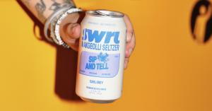 SWRL, the innovative brand behind the world’s first fermented rice hard seltzer, has been named a Winner of the Red Dot Design Award: Brands & Communication Design 2025 Someone holding SWRL's can