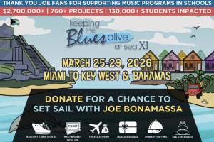 The Keeping the Blues Alive Foundation (KTBA), the nonprofit founded by blues-rock artist Joe Bonamassa, is excited to announce its newest sweepstakes offering music fans a chance to win an unforgettable voyage aboard the SOLD OUT Keeping the Blues Alive at Sea XI cruise sweepstake