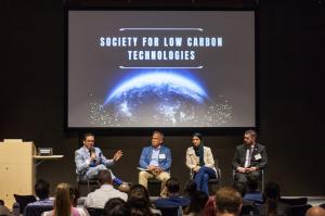 Industry panel featuring Fernando C. Hernandez (left), John Nixon, Jinane J. Harmouche, and Jordan W. Barnes; their respective organizations are mentioned in the article