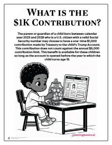 Trump Accounts Coloring Book Free Digital Download. Trump Accounts Full Book PDF