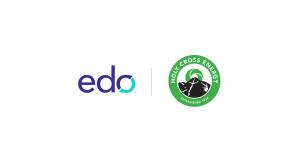 Edo logo and Holy Cross Energy logo representing the organizations’ partnership.