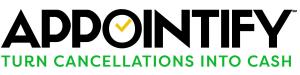 The logo for Appointify, white background with black text