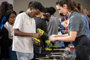 The Campbell Clinic Foundation recently hosted more than 100 students from Cordova, Germantown, and White Station High Schools to Orthopaedic Exploration Day on Friday, November 7 at The Coronet in Memphis
