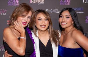 Trish Steele, Suzie Suh and Rosslyn Castro at Safe Passage Heals 25th Anniversary Gala