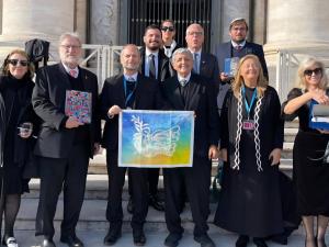 Rabbi Epelbaum and Pope