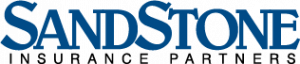 logo of blue text "SandStone"