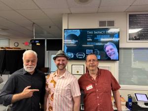 Jonesy, Frank Garon, George Bruno at Ken McArthur's Impact Event