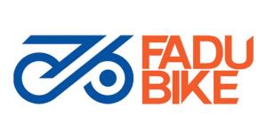 Offizielles blau-oranges Logo von Fadu Bike