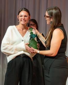 Jamie Presented With Her Award