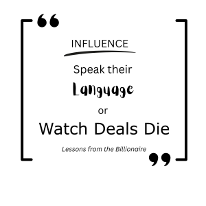 A meme about Lesson 1 and how to influence people who have different perspectives.